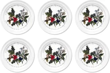 Portmeirion The Holly & The Ivy Dinner Plate 25cm – Set of 6