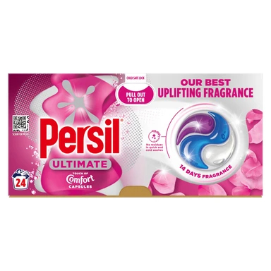 Persil Ultimate PODS, Washing Liquid Laundry Detergent Capsules, Touch Of Comfort, 24 Washes