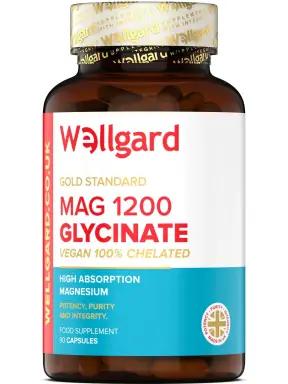 Wellgard Mag 1200 Bisglycinate - 90 Capsules