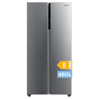 Comfee by Midea 460 L Amerikaanse koel-vriescombinatie, No Frost, invertercompressor, dubbele temperatuurregeling, digitaal display, RVS, RCS609IX2 [Energieklasse E]