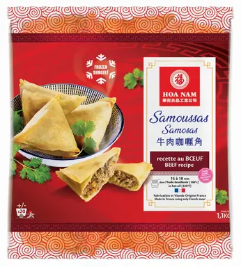 HOA NAM Sachet de 50 samoussas au bœuf surgelés - 1,1 kg