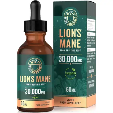 Wiseshrooms Lion's Mane Cognitive Support Liquid 30000mg Equivalent - 60ml