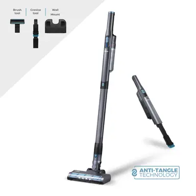 Tower VL60 NimbleVac Cordless Vacuum Cleaner, Brushless Motor, HEPA Filter, Anti-Tangle, 300ml Dust Tank, 300W, 14.8V - Black, T527101