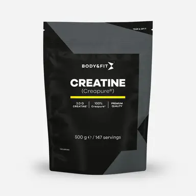 Body&Fit Creatine - Creapure® (beste creatine wereldwijd) Natuurlijk (Smaakloos) 500 gram (147 shakings)