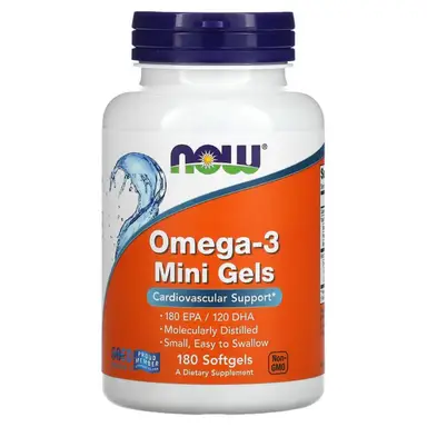 NOW Foods Omega-3 Mini Gels - 180 Softgels