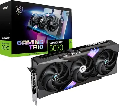MSI GeForce RTX 5070 12G GAMING TRIO OC Graphics Card