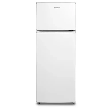 [Limitiertes Angebot 167 € mit Code: COM1] Comfee RCT284WH2A Kühlschrank/Gefrierschrank, 176 kWh pro Jahr, LED-Beleuchtung, Höhe 143 cm, Breite 55 cm, Energieeffizienzklasse E, 163 L + 41 L