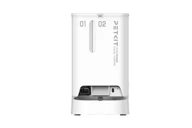 PETKIT YumShare Dual Hopper Distributeur automatique de croquettes pour animaux avec caméra IA, 5 L - Blanc 