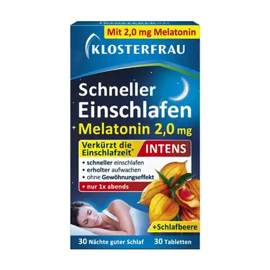 KLOSTERFRAU Schneller Einschlafen Melatonin 2,0mg INTENS