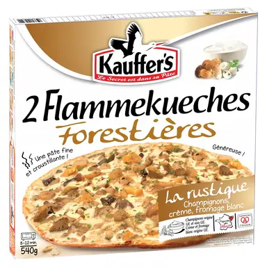 KAUFFER'S Tartes flambées - Flammekueches Forestières aux Champignons x2 540g