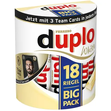 Kinder Duplo White Chocolate Large Pack 18 Pieces 327.6g