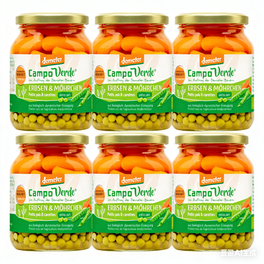 CV demeter Bio Erbsen/Möhrchen 350 g X 6