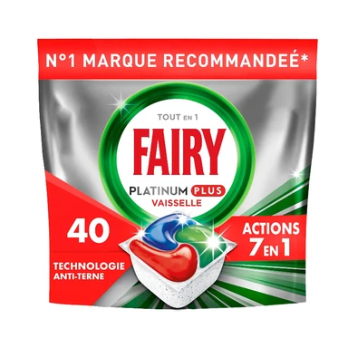 Fairy Tablettes Lave-Vaisselle Platinum Plus Original x 40
