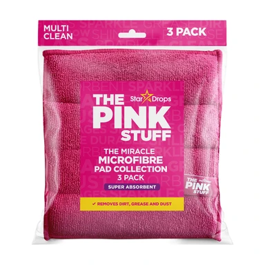 The Pink Stuff Microfibre Pads 3 Pack