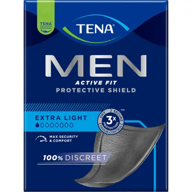 Tena Men Active Fit absorberend scherm | Incontinentiepad, verpakking van 14 stuks