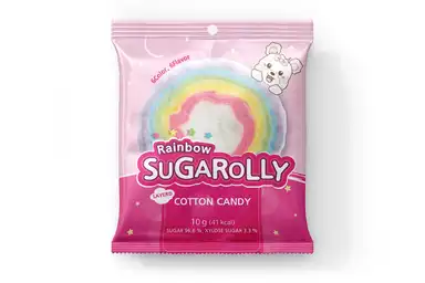 Sugarolly Rainbow Layered Cotton Candy