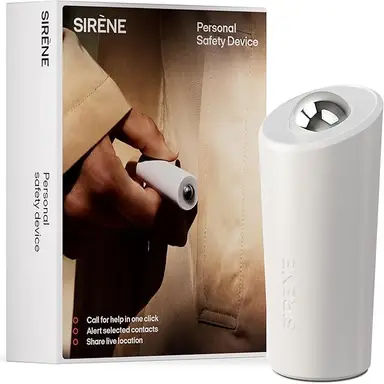OOONO SIRÈNE - Intelligenter Taschenalarm [MIT APP LIVE-STANDORT] - Persönlicher Alarm für Frauen, Männer & Kinder - Durch Knopfdruck Kontakte im Notfall alarmieren - Sicherheit & Hilfe für Unterwegs