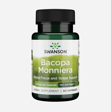 Swanson Full Spectrum Supplément de bacopa monnieri - 90 gélules