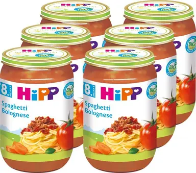 HiPP Spaghetti Bolognese (ab 8 Monaten) Multipack 6 x 220 g