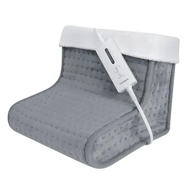 RUIANBAO Super Soft Flannel Fabric, 30*30*26CM, 1-5 Temperature Settings, 90min Auto Shut-off, Fast Heating, Removable Inner for Machine Wash, 3D Heating Foot Warmer