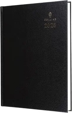 Collins 44 A4 Desk Diary 2026 Black