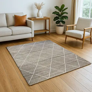 My Flair Teppich "Juna Essence" rechteckig naturgrau 290 x 200 cm