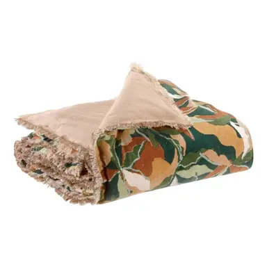 Vivaraise Alina Couette imprimée pétrole - 85 x 200 cm