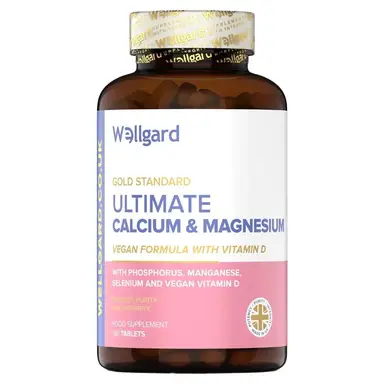 Wellgard Calcium + Magnesium Ultimate Vegan Bone Support Formula Tablets - 180 Tablets