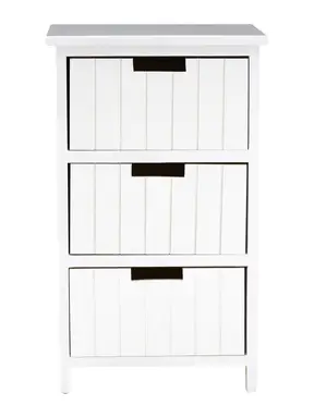 Interiors by Premier Storage Unit New England 3 Drawer White