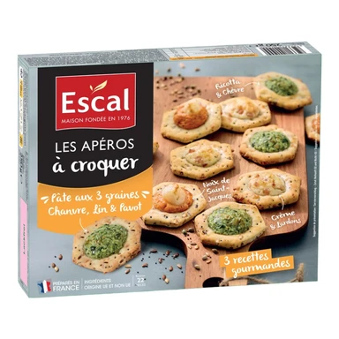 ESCAL Apéritifs aux 3 graines à croquer x22 250g