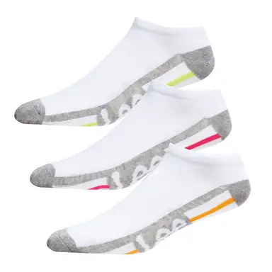 LEE trainings-sokken in Wendys White met zonnestraal/roze/chartreuse - 37-40