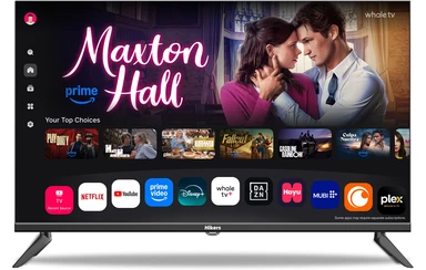 Hikers Smart TV 40 Zoll (102 cm) FHD WiFi Whale OS randlos mit Triple-Tuner (DVB‑C/S2/T2), kompatibel mit Molotov, Netflix, Prime Video, Disney+, YouTube