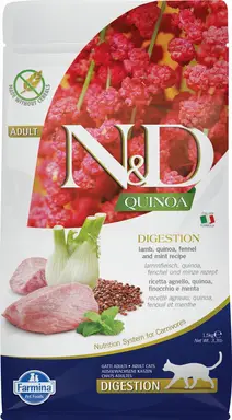 Farmina N&D Quinoa Chat Digestion Agneau 1.5 kg