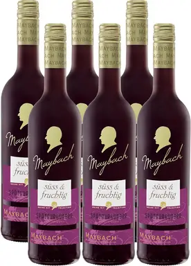 Maybach pinot noir süß fruchtig rotwein, 6x0.75 L
