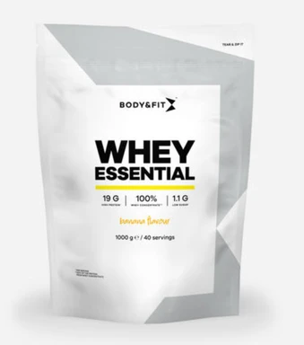 Body&Fit Whey Essential Shake protéiné saveur banane - 1 kg