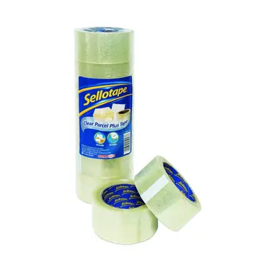 Sellotape Packaging Tape 50x66m Clear, Pack of 6