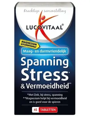 Lucovitaal Magnesium Spanning, Stress & Vermoeidheid 45 tabletten