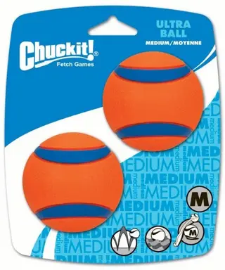 Chuckit! Ultra Ball 2 Pack Medium 6.5cm