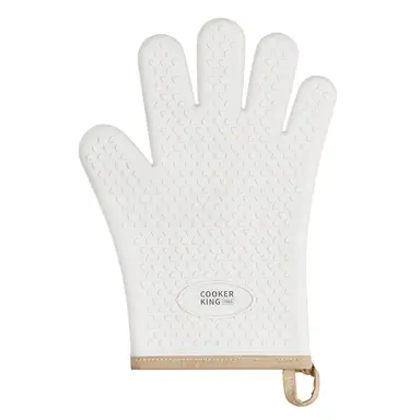 COOKER KING Anti-blaar Handschoen - Antislip Langer en Dikker - Crème Wit - Rechterhand