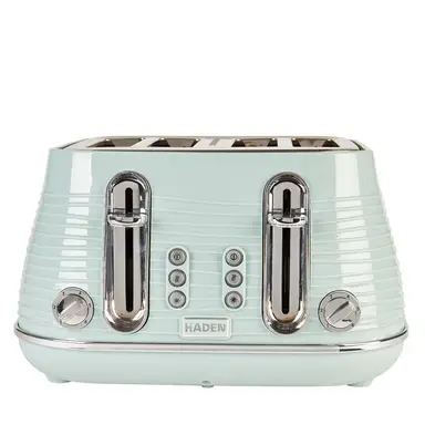 Haden Devon 4 Slice Toaster, Cord Storage, Eucalyptus, Blue-Green - 204462