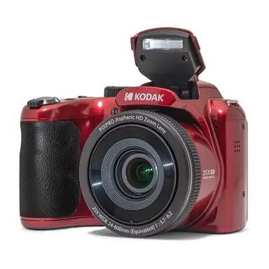 Kodak Appareil photo numérique bridge zoom optique 25 x rouge