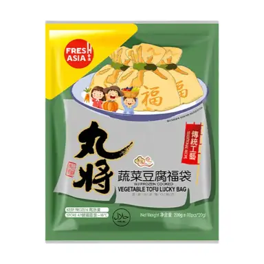 FRESHASIA Poche de tofu frit au tofu et aux légumes - 200 g