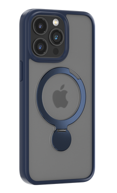 COMMA Joy Shark Magnetic Case With Rotating Bracket iPhone15 Pro Max blue