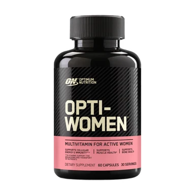Optimum Nutrition Opti-Women Multivitamin Tablets - 23 Vitamins & Minerals, 14mg Iron, 400µg Folic Acid - 60 Tablets