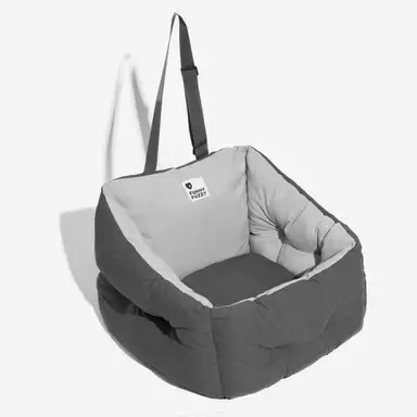 FUNNYFUZZY Siège auto protecteur pour chien - Siège simple, étanche, surélevé et épais - Gris