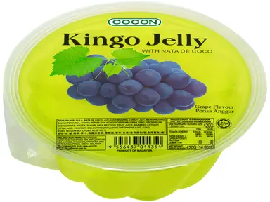 Kingo druivengelei met nata de coco 420 g