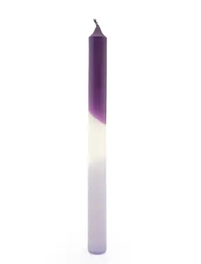 Candlelight Taper Candles Ombre Purple 6pcs