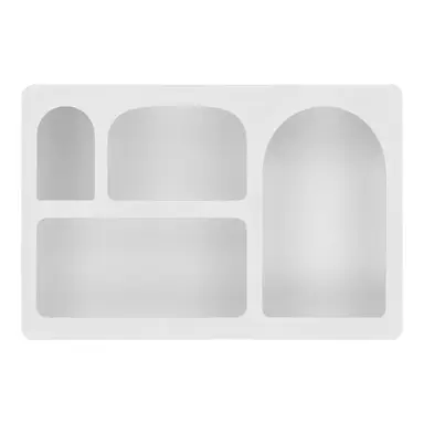 HOUSE NORDIC Étagère murale, bois, blanc, 40x13x60 cm