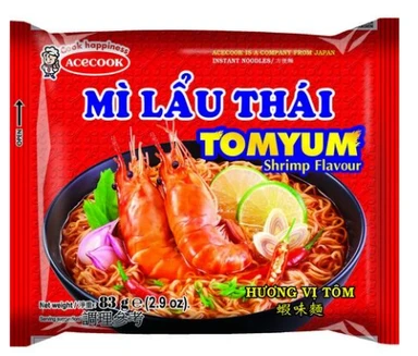 Mi Lau Thai Instant Noodles Shrimp Tom Yum 83g