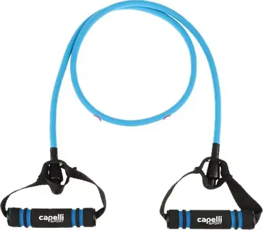 Ruban de résistance moyen - Latex 120cm, Rubans de résistance avec poignées, Ruban de résistance unique, Rubans de sport avec poignées, pour l'entraînement de résistance, la kinésithérapie, les entraînements à domicile, la remise en forme, le Pilates.